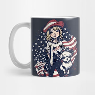 Patriotic Cat Mother Mug